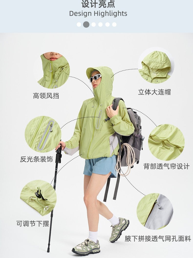 Shan Ye Unisex Sun Protection Clothing – UPF50+ Hooded Windbreaker for Outdoor Activities - Image 4